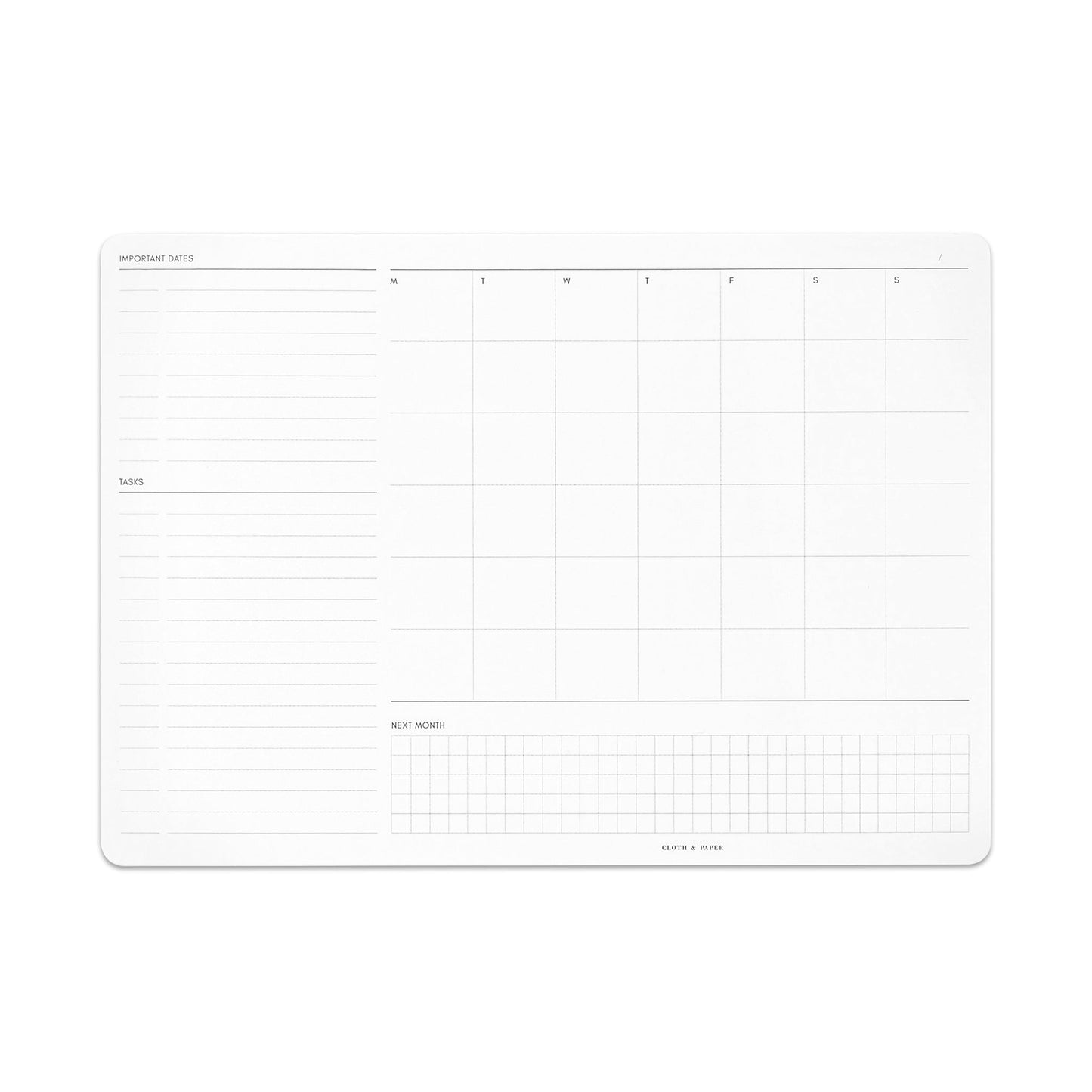 Monthly Executive Desk Mat